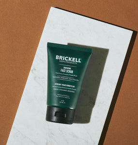 Brickell Renewing Face Scrub for Men 118ml Tube - Naturally Scented