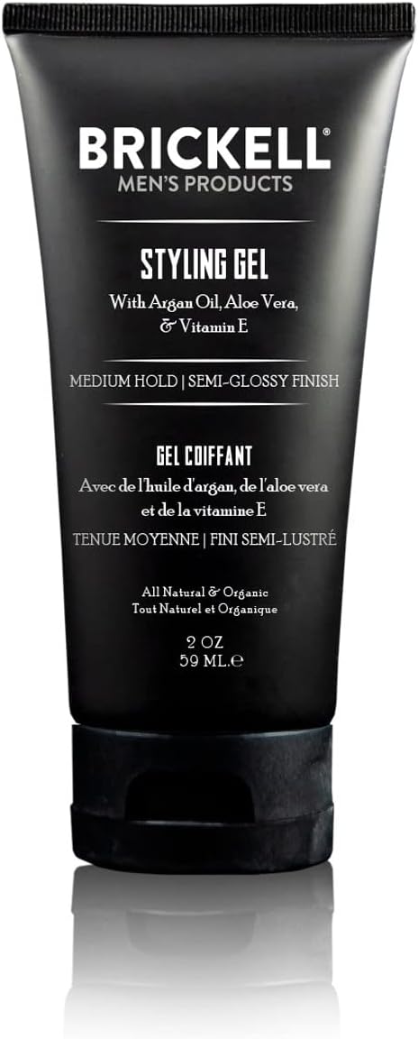 Brickell Styling Hair Gel for Men 59ml