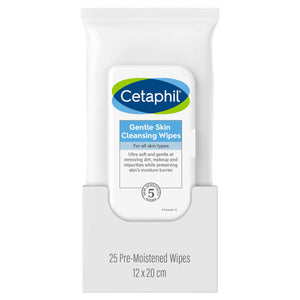 Cetaphil Gentle Skin Wipes / Cleansing Cloths 25pk