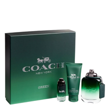 Load image into Gallery viewer, Coach Green EDT 100ml 3 Piece Gift Set