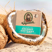 Load image into Gallery viewer, Dr Squatch Coconut Castaway Natural Bar Soap for Men 141g 5 Pack