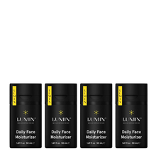Load image into Gallery viewer, Lumin Daily Face Moisturizer Quad Bundle