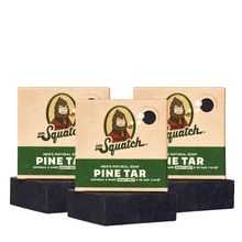 Load image into Gallery viewer, Dr Squatch Pine Tar Natural Bar Soap for Men 141g Trio Bundle