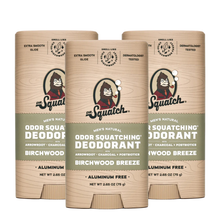 Load image into Gallery viewer, Dr Squatch Birchwood Breeze Natural Deodorant for Men 75g Trio Bundle