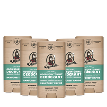 Load image into Gallery viewer, Dr Squatch Rainforest Rapids Natural Deodorant for Men 75g 5 Pack