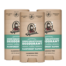 Load image into Gallery viewer, Dr Squatch Rainforest Rapids Natural Deodorant for Men 75g Trio Bundle