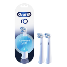 Load image into Gallery viewer, iO Advanced Clean White Electric Toothbrush Replacement Heads, 2pk