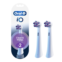 Load image into Gallery viewer, iO Clean &amp; Whiten White Replacement Brush Heads, 2 Pack