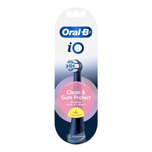 Load image into Gallery viewer, iO Clean &amp; Gum Protect Sensitive Black Replacement Brush Heads, 4 Pack