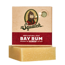 Load image into Gallery viewer, Dr Squatch Bay Rum Natural Bar Soap for Men 141g