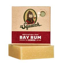 Load image into Gallery viewer, Dr Squatch Bay Rum Natural Bar Soap for Men 141g Trio Bundle