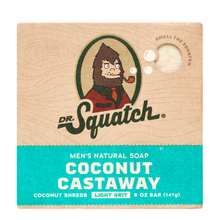 Load image into Gallery viewer, Dr Squatch Coconut Castaway Natural Bar Soap for Men 141g