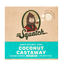 Load image into Gallery viewer, Dr Squatch Coconut Castaway Natural Bar Soap for Men 141g Trio Bundle