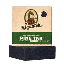 Load image into Gallery viewer, Dr Squatch Pine Tar Natural Bar Soap for Men 141g 5 Pack