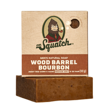 Load image into Gallery viewer, Dr Squatch Wood Barrel Bourbon Natural Bar Soap for Men 141g