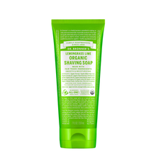 Load image into Gallery viewer, Dr. Bronner's Organic Shaving Soap Lemongrass Lime 207ml