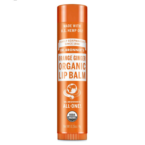 Dr. Bronner's Organic Lip Balm Orange Ginger 4g