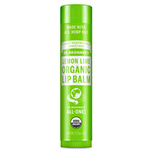Load image into Gallery viewer, Dr. Bronner&#39;s Organic Lip Balm Lemon Lime 4g