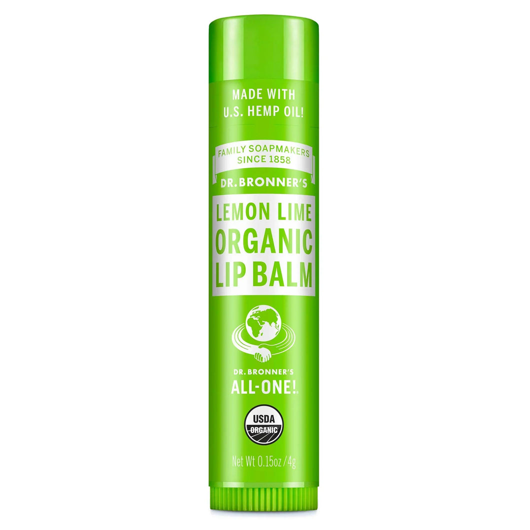 Dr. Bronner's Organic Lip Balm Lemon Lime 4g