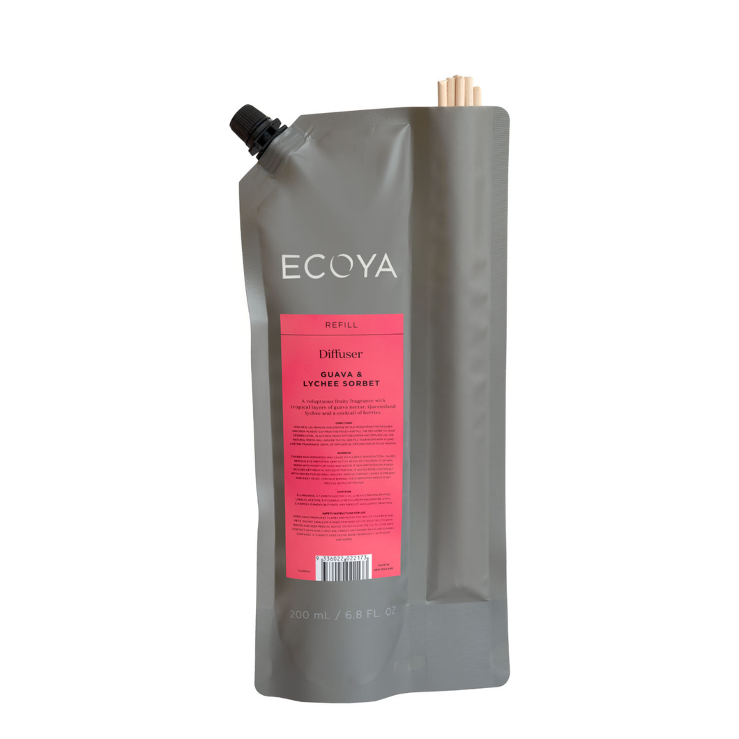 ECOYA Diffuser Refill 200ml - Guava & Lychee Sorbet
