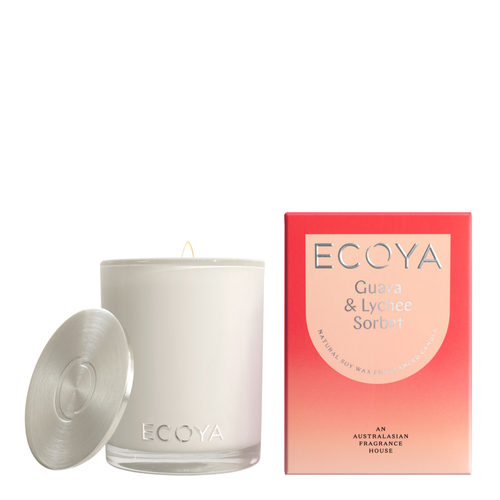 ECOYA Madison Candle 400g - Guava & Lychee Sorbet