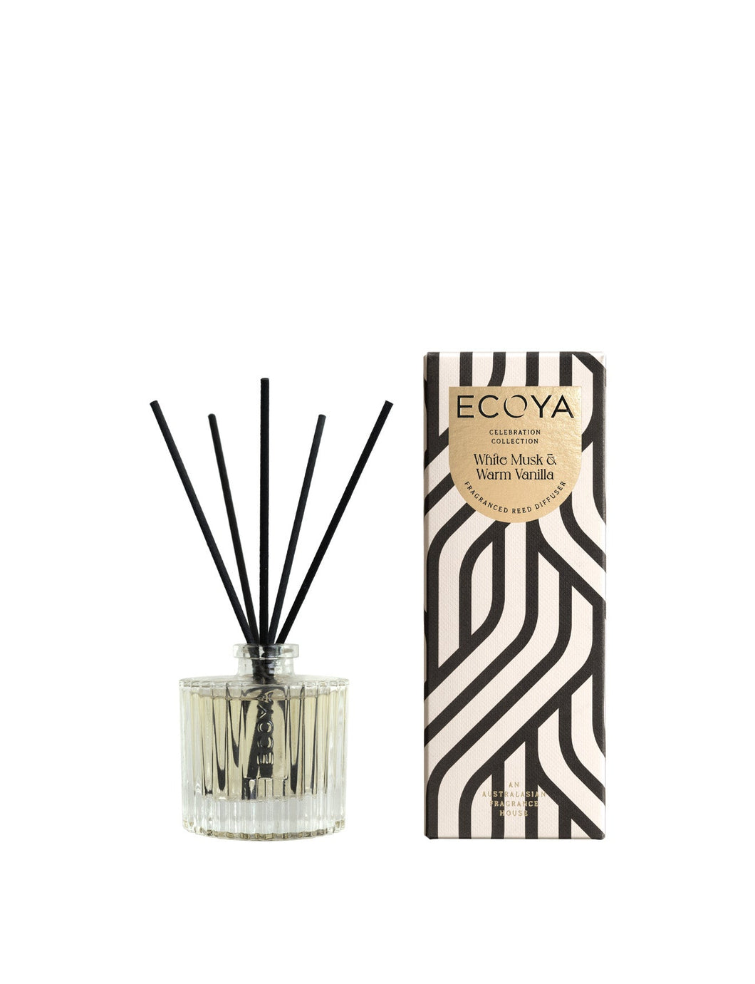 ECOYA Mini Celebration Diffuser 50ml - White Musk & Warm Vanilla