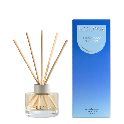 ECOYA Mini Reed Diffuser 50g - Sandalwood & Amber