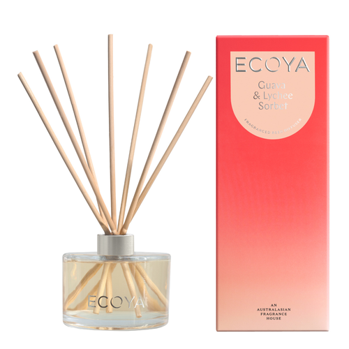 ECOYA Reed Diffuser 200ml - Guava & Lychee Sorbet
