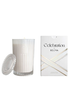 ECOYA Celebration Candle 345g - White Musk & Warm Vanilla