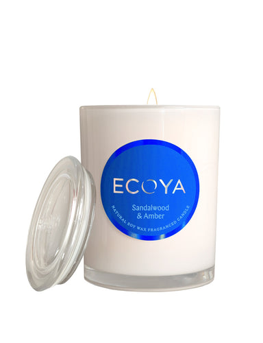 ECOYA Metro Candle 270g - Sandalwood & Amber