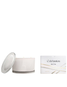 ECOYA Grand Celebration Candle 900g - White Musk & Warm Vanilla