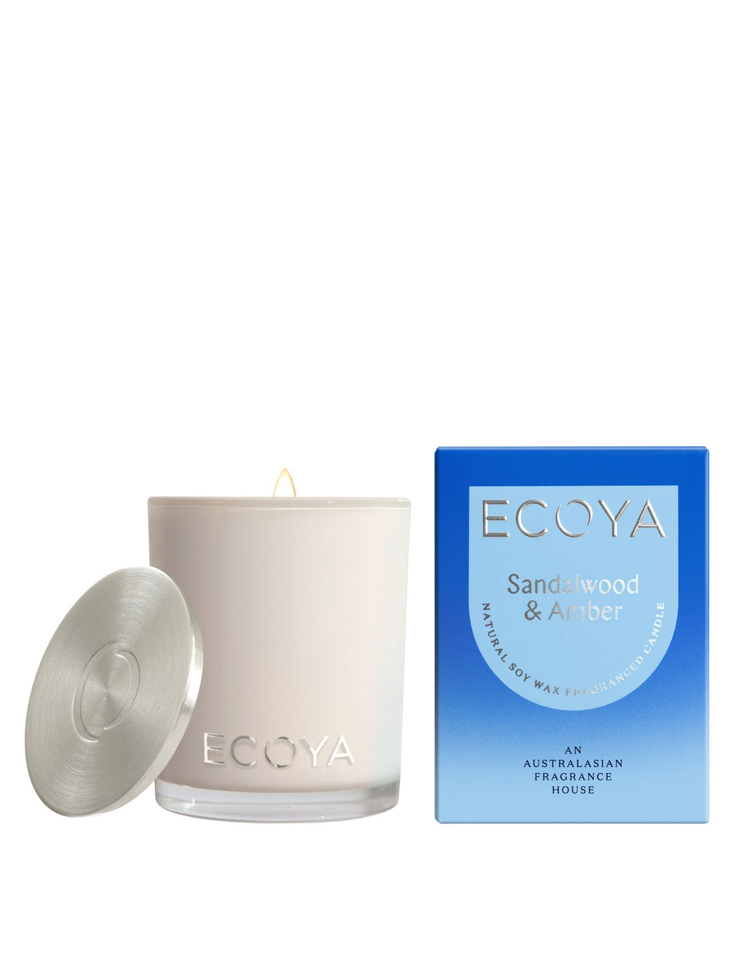 ECOYA Mini Madison Candle 80g -Sandalwood & Amber