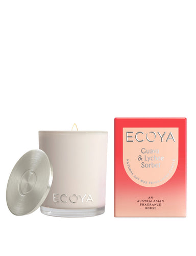 ECOYA Mini Madison Candle 80g - Guava & Lychee Sorbet