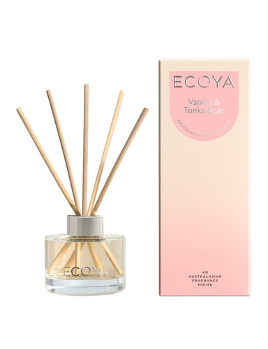 ECOYA Mini Reed Diffuser 50g - Vanilla & Tonka Bean
