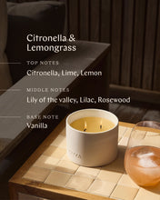 Load image into Gallery viewer, ECOYA Outdoor Candle 520g - Citronella &amp; Lemongrass