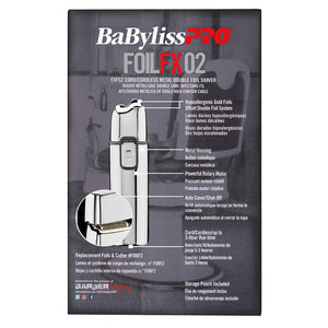 BaBylissPRO FoilFX02 Metal Double Foil Shaver & Replacement Head