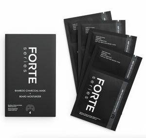 Forte Series Bamboo Charcoal Mask - 4 pack