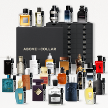 Load image into Gallery viewer, Above The Collar Fragrance Sample Advent Calendar &amp; Fragrance Sample Cracker Bundle
