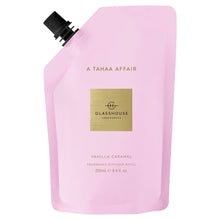Load image into Gallery viewer, Glasshouse Fragrances Diffuser Refill Pouch 250ml - A TAHAA AFFAIR