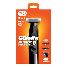 Load image into Gallery viewer, Gillette Fusion 1 Style Easy 3in1 FACE Trimmer + 2 Combs
