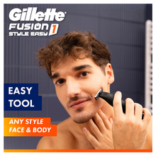 Load image into Gallery viewer, Gillette Fusion 1 Style Easy 3in1 FACE Trimmer + 2 Combs