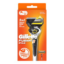 Load image into Gallery viewer, Gillette Fusion 1 Style Men Razor Handle + 1 Blade Refill