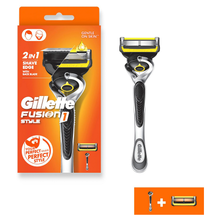 Load image into Gallery viewer, Gillette Fusion 1 Style Men Razor Handle + 1 Blade Refill