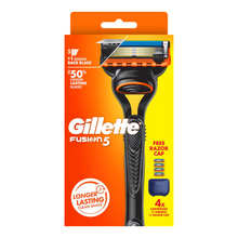 Load image into Gallery viewer, Gillette Fusion Manual Men's Razor Handle + 4 Razor Blades Refills