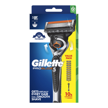 Load image into Gallery viewer, Gillette Fusion ProGlide Flexball Handle + 10 Blade Refills