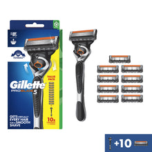 Load image into Gallery viewer, Gillette Fusion ProGlide Flexball Handle + 10 Blade Refills
