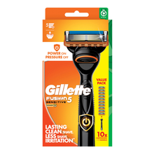 Load image into Gallery viewer, Gillette Fusion5 Power Razor Handle + 10 Cartridge