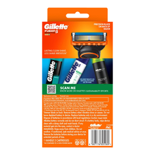 Load image into Gallery viewer, Gillette Fusion5 Power Razor Handle + 2 Blade Refills