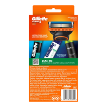 Load image into Gallery viewer, Gillette Fusion5 Power Razor Handle + 4 Blade Refills