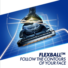 Load image into Gallery viewer, Gillette ProGlide FlexBall Handle + 4 Blade Refills